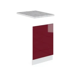Vicco Meuble de cuisine Rouge 45cm sans PT