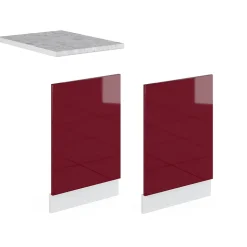 Vicco Meuble de cuisine Rouge 45cm sans PT