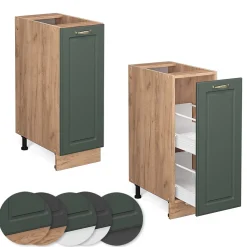 Vicco Meuble de cuisine Vert Or Campagne 30cm sans PT