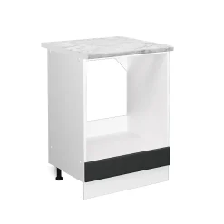 Vicco Meuble pour four Anthracite campagne 60cm , PT Marbre