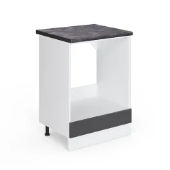 Vicco Meuble pour four Anthracite Haute brillance 60cm , PT Anthracite