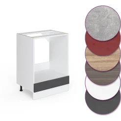 Vicco Meuble pour four Anthracite Haute brillance 60cm , PT Anthracite