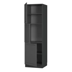 Vicco Meuble pour four Anthrazit-Gold Landhaus 60cm