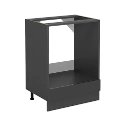 Vicco Meuble pour four Anthracite Haute brillance 60cm sans PT