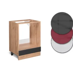 Vicco Meuble pour four Anthracite Haute brillance 60cm sans PT