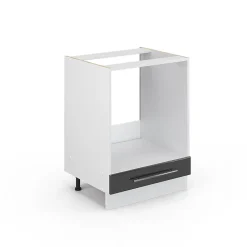 Vicco Meuble pour four Anthracite Haute brillance 60cm sans PT