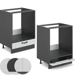 Vicco Meuble pour four Blanc campagne 60cm sans PT