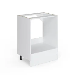 Vicco Meuble pour four Blanc Haute brillance 60cm , PT Anthracite