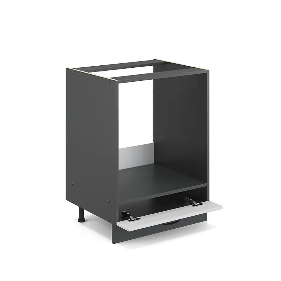 Vicco Meuble pour four Blanc campagne 60cm , PT Anthracite