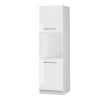 Vicco Meuble pour four Blanc Haute brillance 60cm avec étagères ouvertes