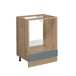 Vicco Meuble pour four Bleu-gris 60cm sans PT