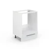 Vicco Meuble pour four Blanc Haute brillance 60cm sans PT
