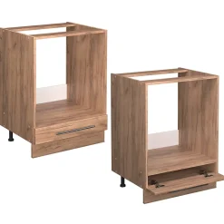 Vicco Meuble pour four Chêne de force doré 60cm sans PT