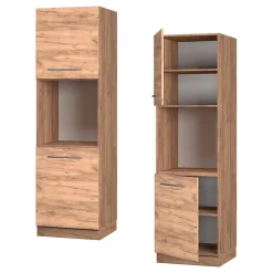 Vicco Meuble pour four Chêne de force doré 60cm ouvert