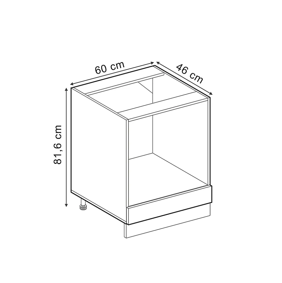 Vicco Meuble pour four Chêne Artisan 60cm , PT Chêne