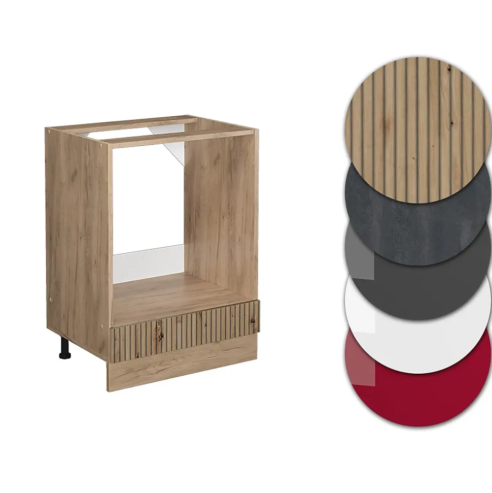 Vicco Meuble pour four Chêne Artisan 60cm , PT Chêne