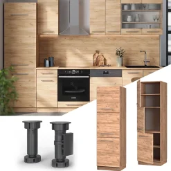 Vicco Meuble pour four Chêne de force doré 60cm