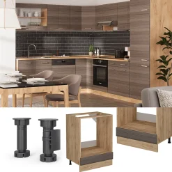 Vicco Meuble pour four Gris noble 60cm , PT Anthracite