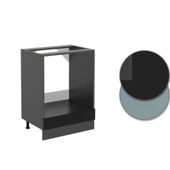 Vicco Meuble pour four Noir Haute brillance 60cm , PT Anthracite