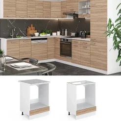 Vicco Meuble pour four Sonoma 60cm , PT Chêne