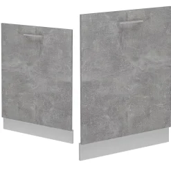 Vicco Panneau de lave-vaisselle Béton 60cm sans PT