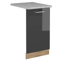 Vicco Panneau de lave-vaisselle Anthracite Haute brillance 45cm , PT Marbre