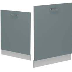 Vicco Panneau de lave-vaisselle Bleu-gris 60cm , PT Chêne