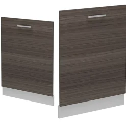 Vicco Panneau de lave-vaisselle Gris noble 60cm sans PT