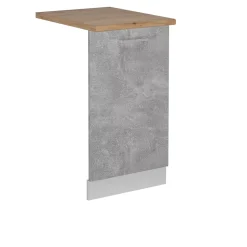 Vicco Panneau de lave-vaisselle Béton 45cm , PT Chêne