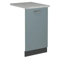 Vicco Panneau de lave-vaisselle Bleu-gris 45cm , PT Marbre