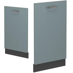 Vicco Panneau de lave-vaisselle Bleu-gris 45cm , PT Marbre