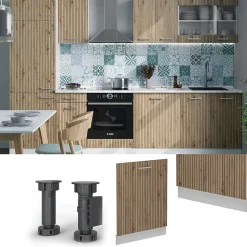 Vicco Panneau de lave-vaisselle Chêne Artisan 60cm , PT Anthracite