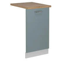 Vicco Panneau de lave-vaisselle Bleu-gris 45cm , PT Chêne