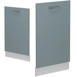 Vicco Panneau de lave-vaisselle Bleu-gris 45cm , PT Chêne