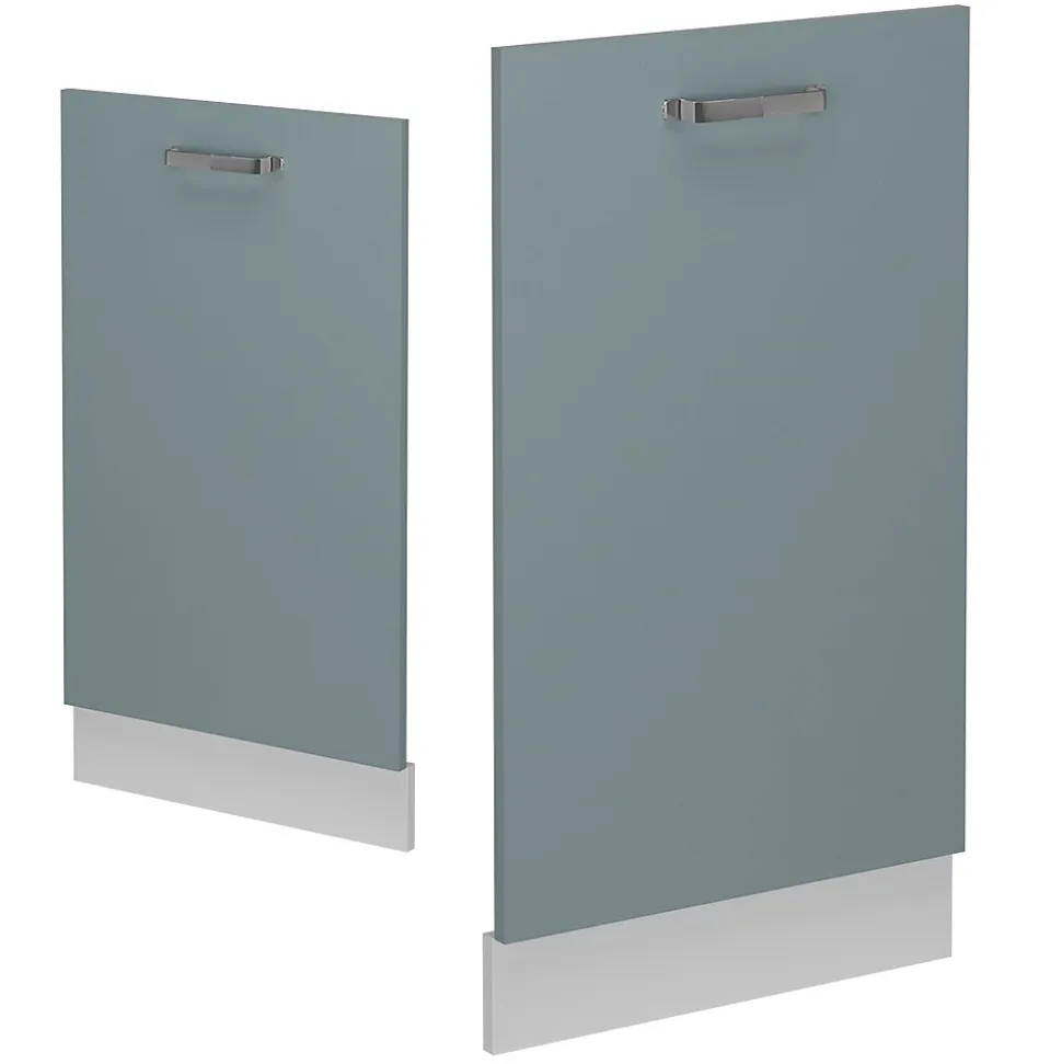 Vicco Panneau de lave-vaisselle Bleu-gris 45cm , PT Chêne