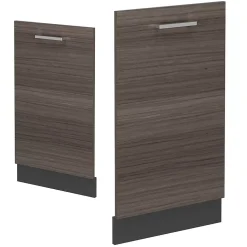 Vicco Panneau de lave-vaisselle Gris noble 45cm sans PT