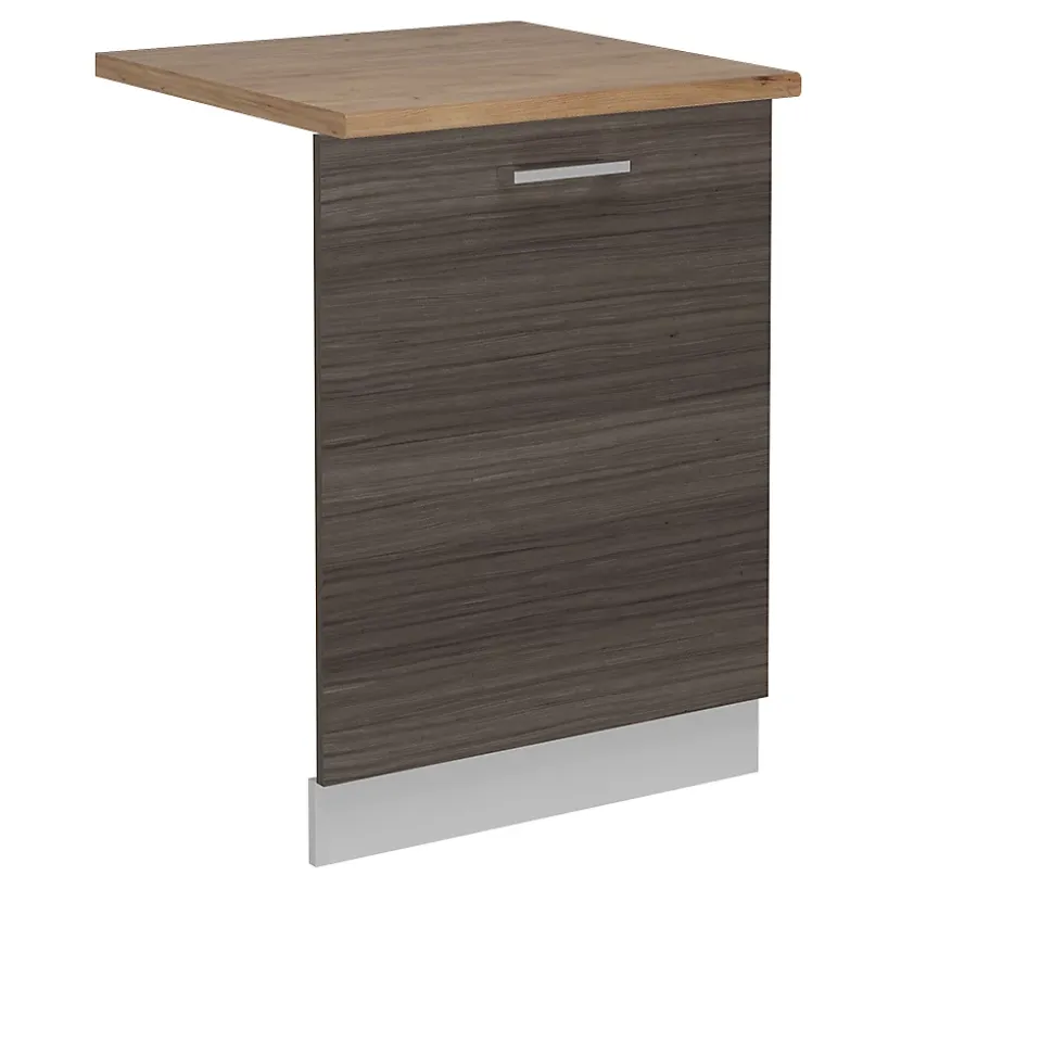 Vicco Panneau de lave-vaisselle Gris noble 60cm , PT Chêne