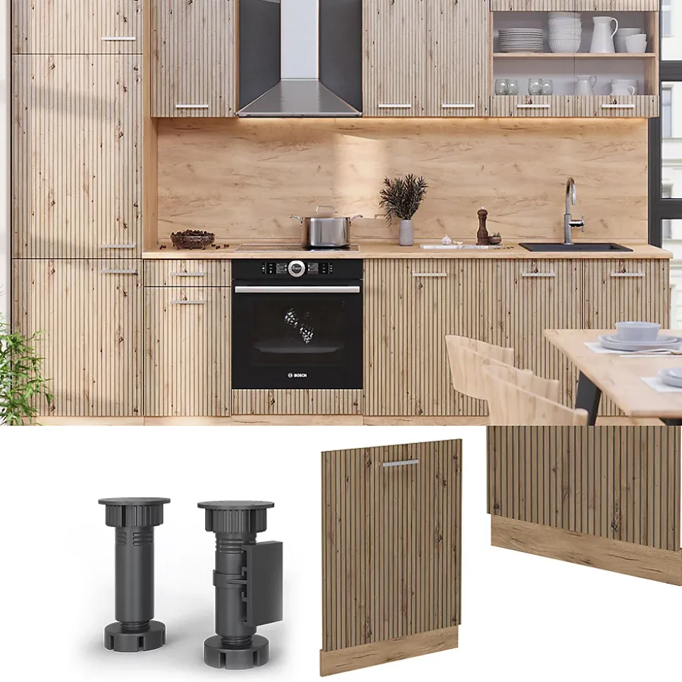 Vicco Panneau de lave-vaisselle Chêne Artisan 60cm , PT Chêne