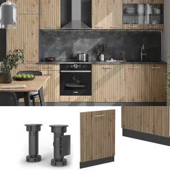 Vicco Panneau de lave-vaisselle Chêne Artisan 60cm , PT Anthracite