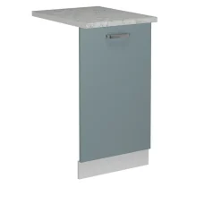 Vicco Panneau de lave-vaisselle Bleu-gris 45cm , PT Marbre