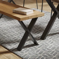 Vicco Pieds de table Noir 40x42.1cm Forme en X