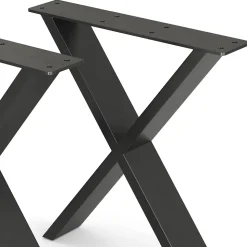 Vicco Pieds de table Noir 40x42.1cm Forme en X
