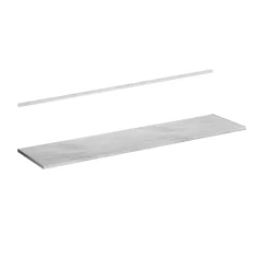 Vicco Plan de travail cuisine Marbre blanc 240cm