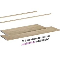 Vicco Plan de travail cuisine Chêne de force doré 240cm