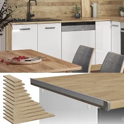 Vicco Plan de travail cuisine Chêne de force doré 50cm