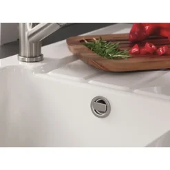 Vidage automatique 1 bac CUIPD254 pour évier Villeroy & Boch ARCHITECTURA - Siphon gain de place