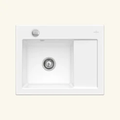 Vidage automatique 1 bac CUIPD269 / CUIPD017 pour évier V&B SUBWAY PURE - Siphon gain de place