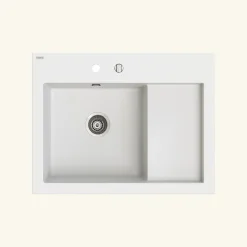 Vidage automatique gain de place 1 bac CUIPD013 pour évier granit - Siphon gain de place