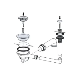 Vidage automatique pour Subway Pure 60 Villeroy & Boch