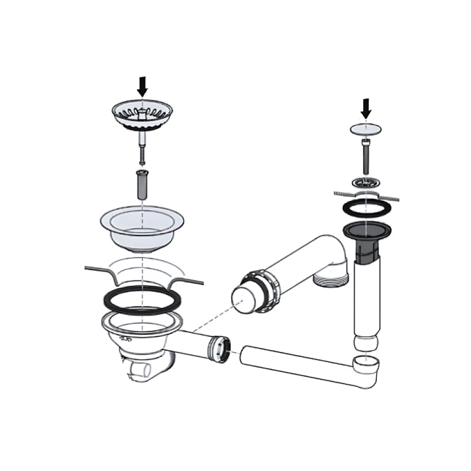 Vidage automatique pour Subway Pure 60 Villeroy & Boch